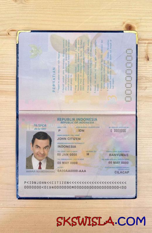 Indonezja zdjęcie do paszportu pliki PSD, skan i fotografowany obraz